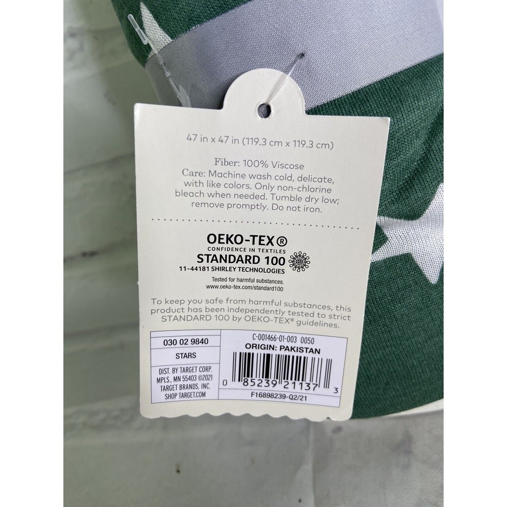 Cloud Island Baby Jersey Knit Blanket Lovey Security Green White Stars - Picture 3 of 4